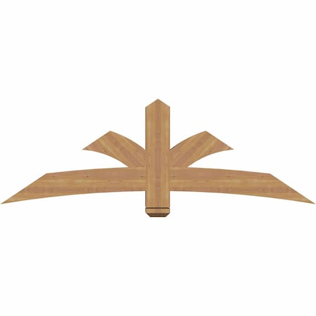 Ekena Millwork Davenport Timber Gable Bracket, Western Red Cedar, 72"W x 24"H x 5 1/2"D x 5 1/2"F, 8/12 Pitch GBW072X24X0606DAV00SWR